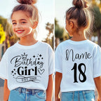 Birthday Girl Shirt 10th Girls Birthday Shirt 15th Childrens 16 Years Old Kids Clothes12th18th 20th 9th 13th 16th Birthday Shirt