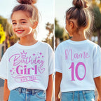 Birthday Girl Shirt 10th Girls Birthday Shirt 15th Childrens 16 Years Old Kids Clothes12th18th 20th 9th 13th 16th Birthday Shirt