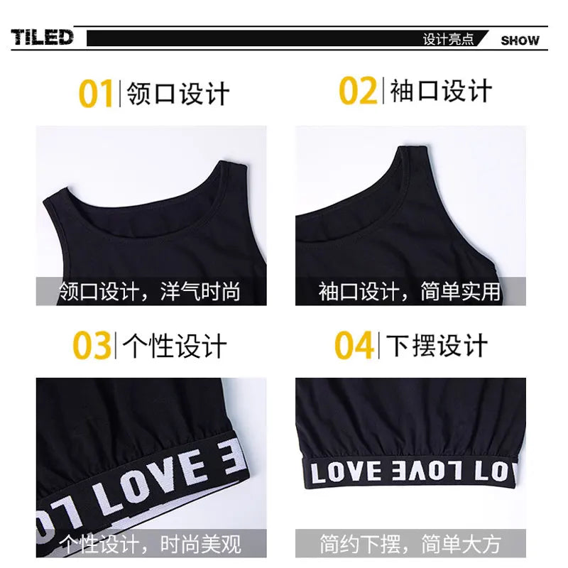 Summer Girls Tank Tops Kids Underwear Model Cotton Tank Top For Girls Teenager Girls Camisole Kids Singlets Undershirt