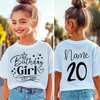Birthday Girl Shirt 10th Girls Birthday Shirt 15th Childrens 16 Years Old Kids Clothes12th18th 20th 9th 13th 16th Birthday Shirt