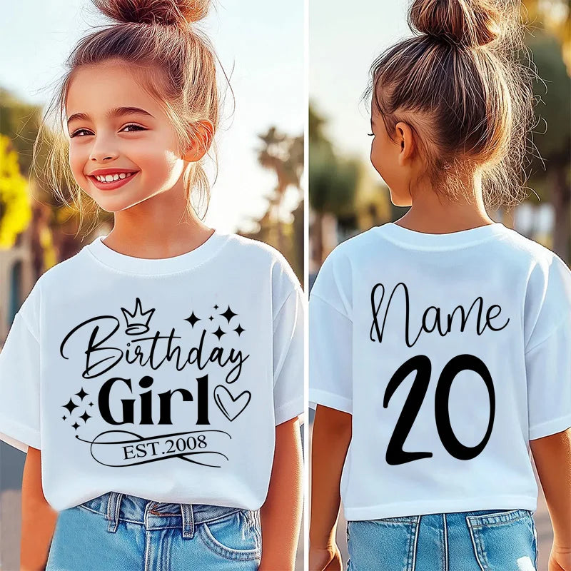 Birthday Girl Shirt 10th Girls Birthday Shirt 15th Childrens 16 Years Old Kids Clothes12th18th 20th 9th 13th 16th Birthday Shirt