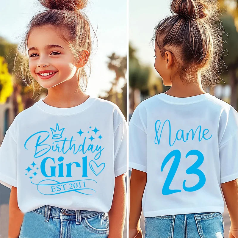 Birthday Girl Shirt 10th Girls Birthday Shirt 15th Childrens 16 Years Old Kids Clothes12th18th 20th 9th 13th 16th Birthday Shirt